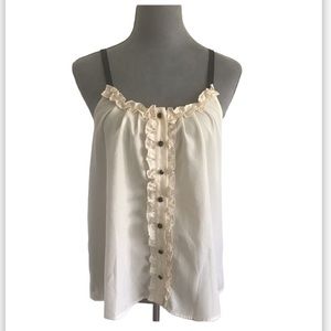 NWT. Forever 21 button up tank top. Size M